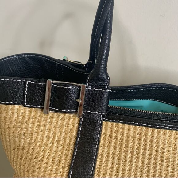 Tiffany & Co. Rattan Leather Trimmed Tote - Picture 10 of 14